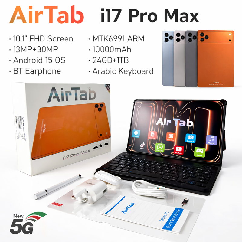 AirTab i17 Pro Max 5G Tablet 24GB RAM 1TB Storage