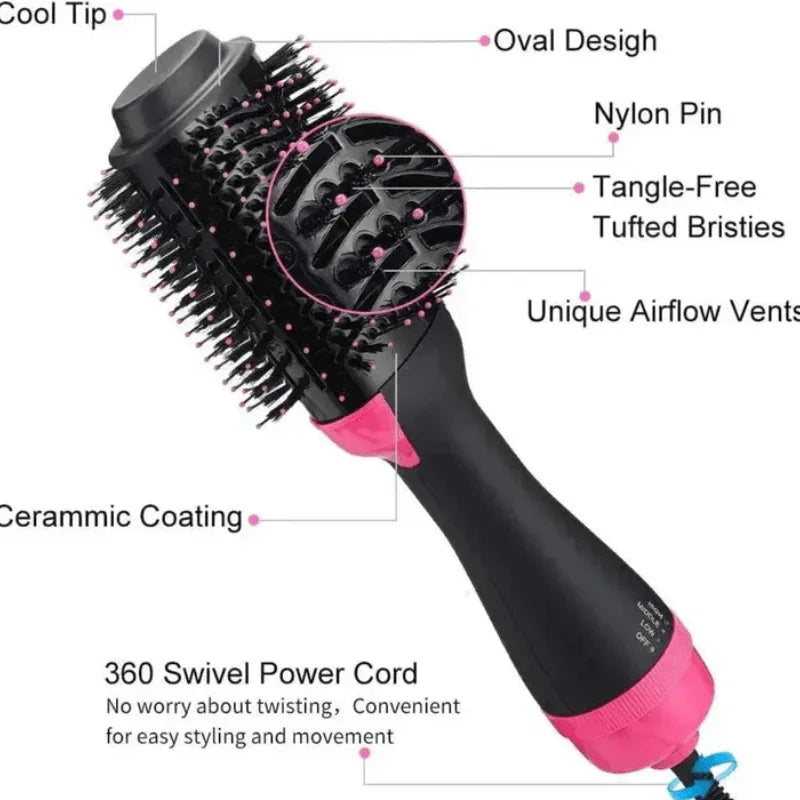 One Step Hair Dryer and Styler Hot Air Brush Volumizer - Yalla Deals