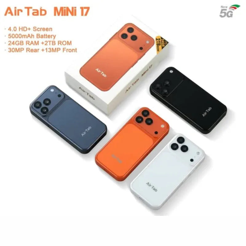 AirTab Mini 17 Smartphone – 4 Inch Display, 24GB RAM, 1TB ROM - Yalla Deals