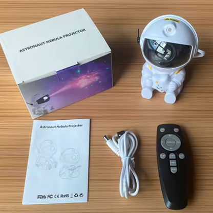 Astronaut Galaxy Star Projector Night Light | Starry Sky Nebula Lamp