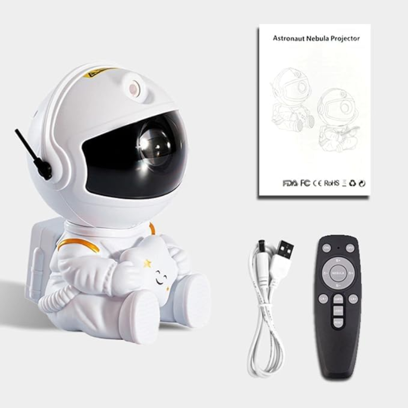 Astronaut Galaxy Star Projector Night Light | Starry Sky Nebula Lamp