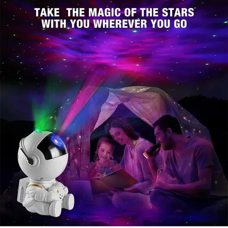 Astronaut Galaxy Star Projector Night Light | Starry Sky Nebula Lamp