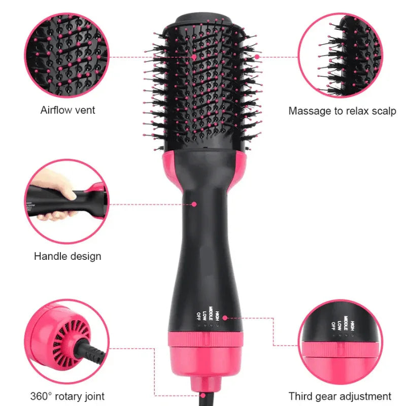One Step Hair Dryer and Styler Hot Air Brush Volumizer - Yalla Deals