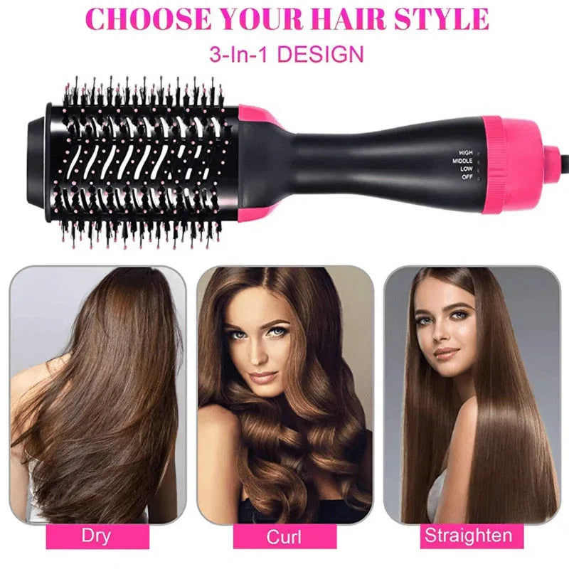 One Step Hair Dryer and Styler Hot Air Brush Volumizer - Yalla Deals