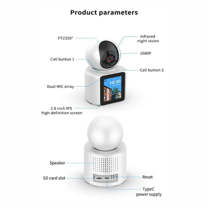 WiFi Smart HD Video Calling Camera with Two-Way Audio & One-Click Call - Yalla Deals